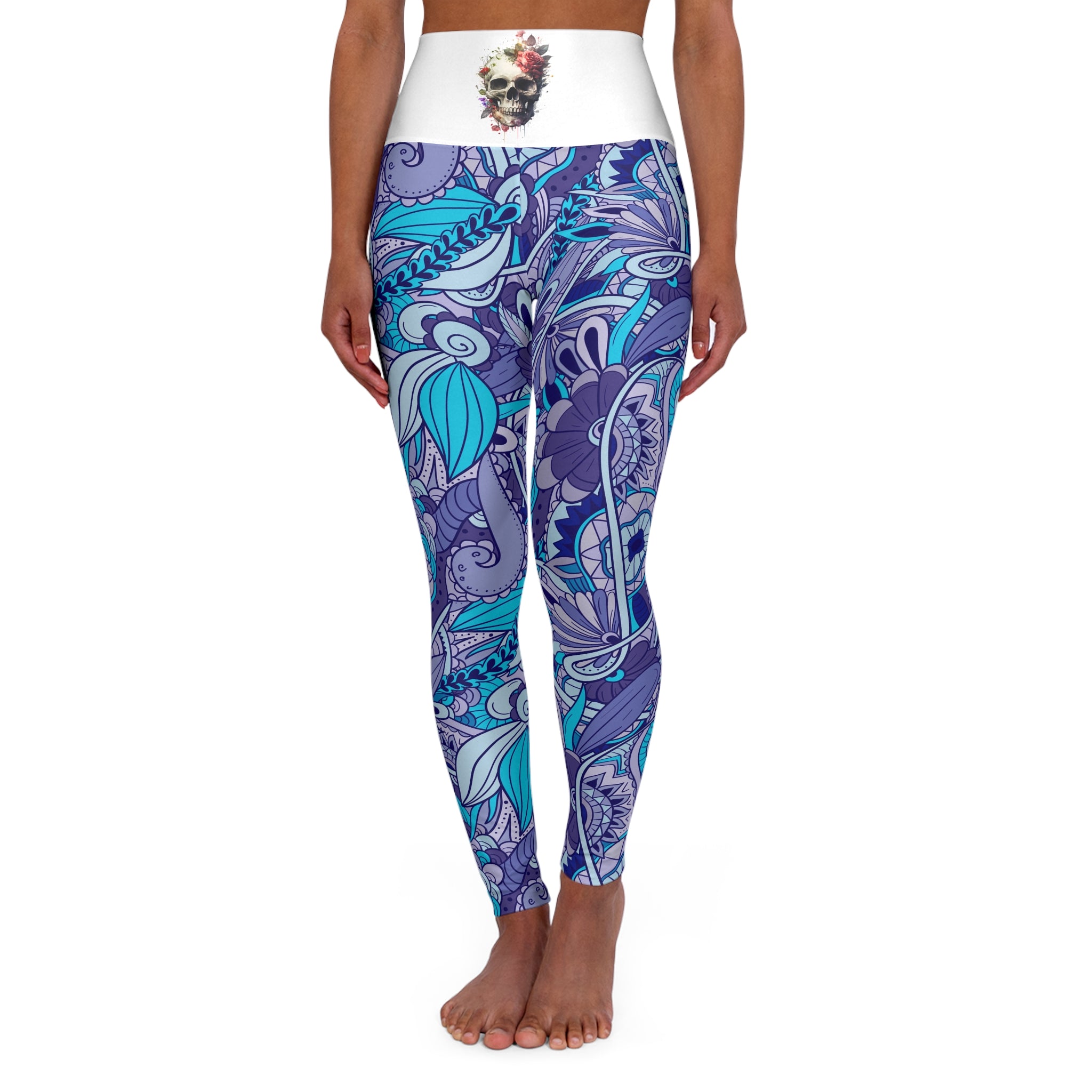 High Waisted Yoga Leggings (AOP)