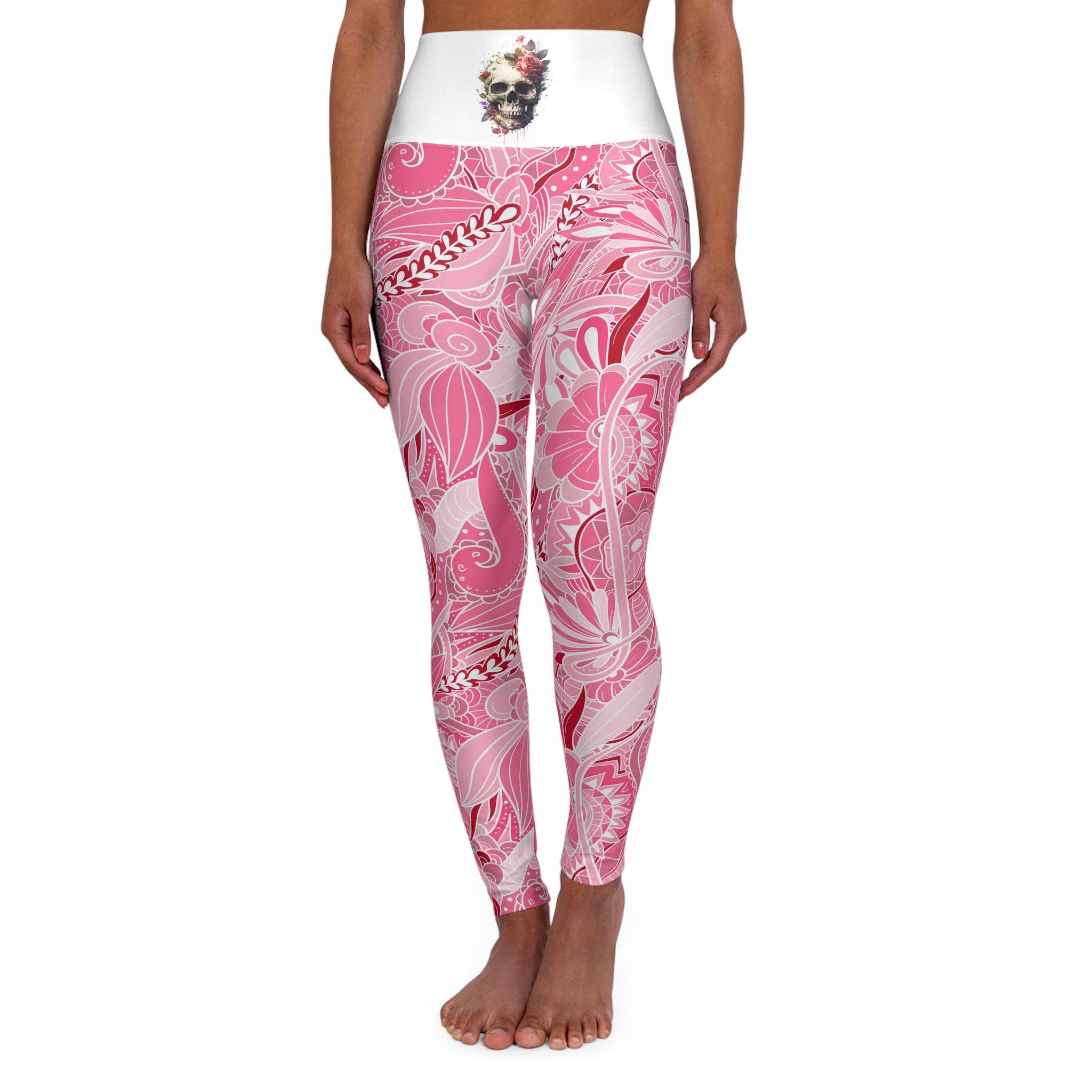 High Waisted Yoga Leggings (AOP)