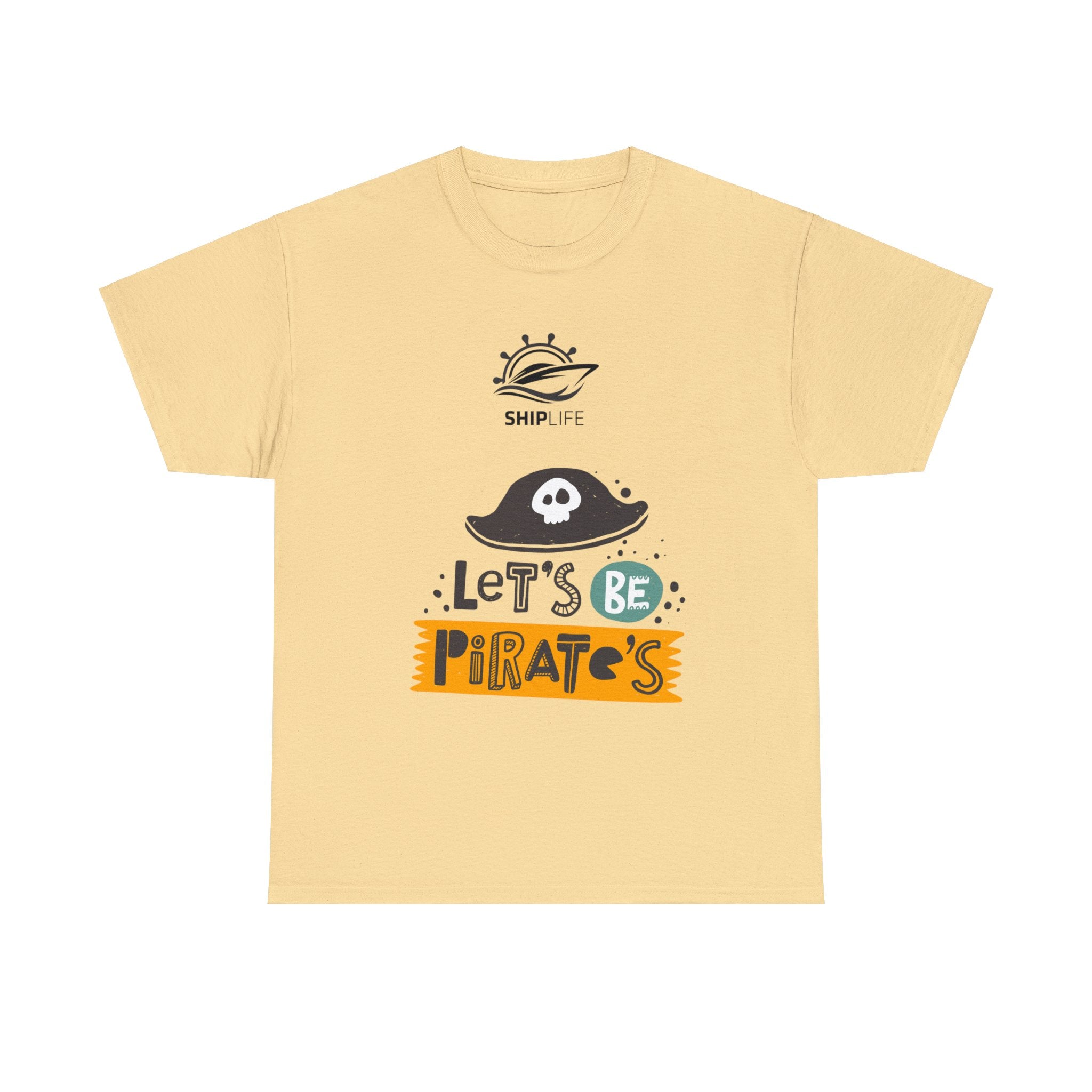 Unisex Cotton Tshirt - Lets Be Pirates