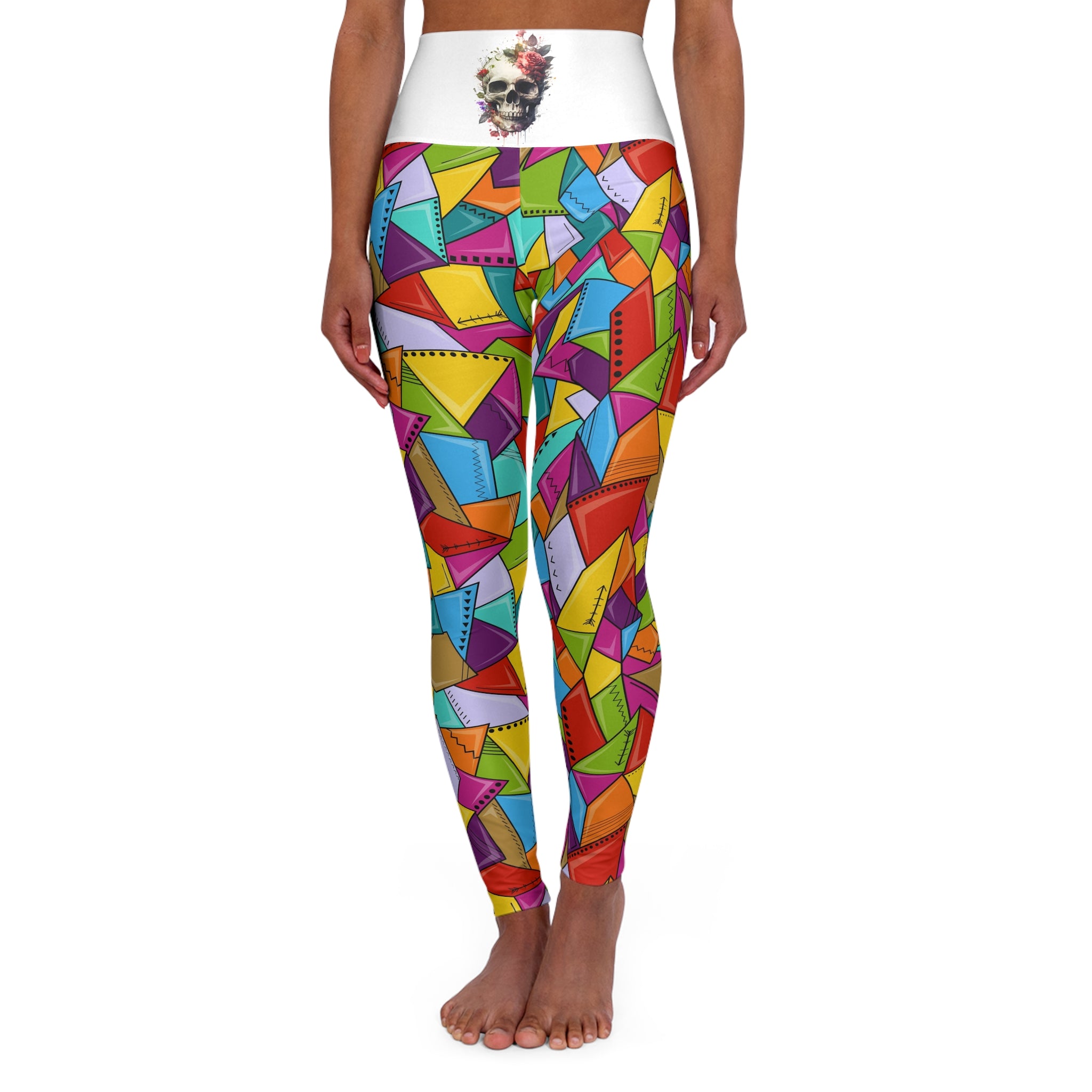 High Waisted Yoga Leggings (AOP)