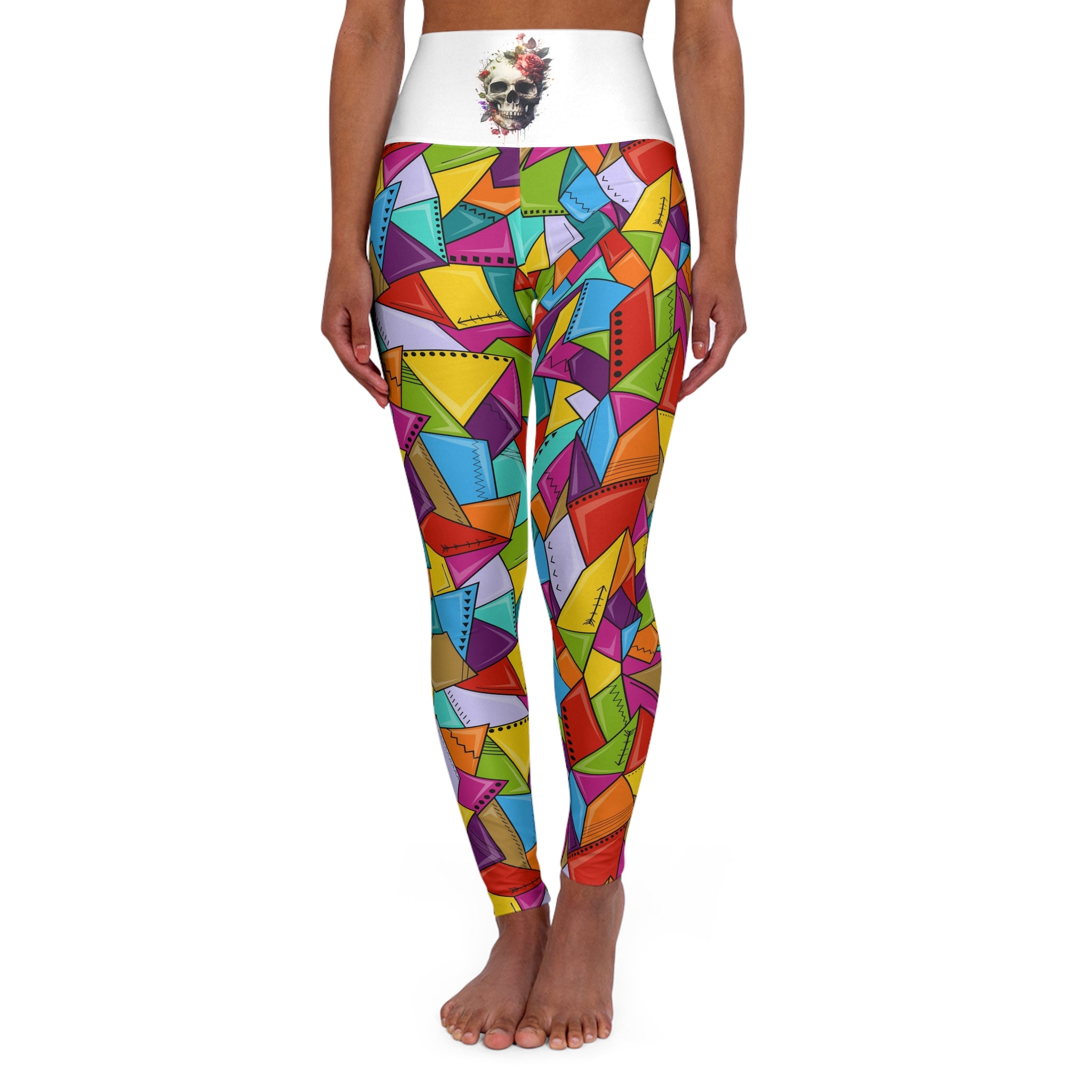 High Waisted Yoga Leggings (AOP)