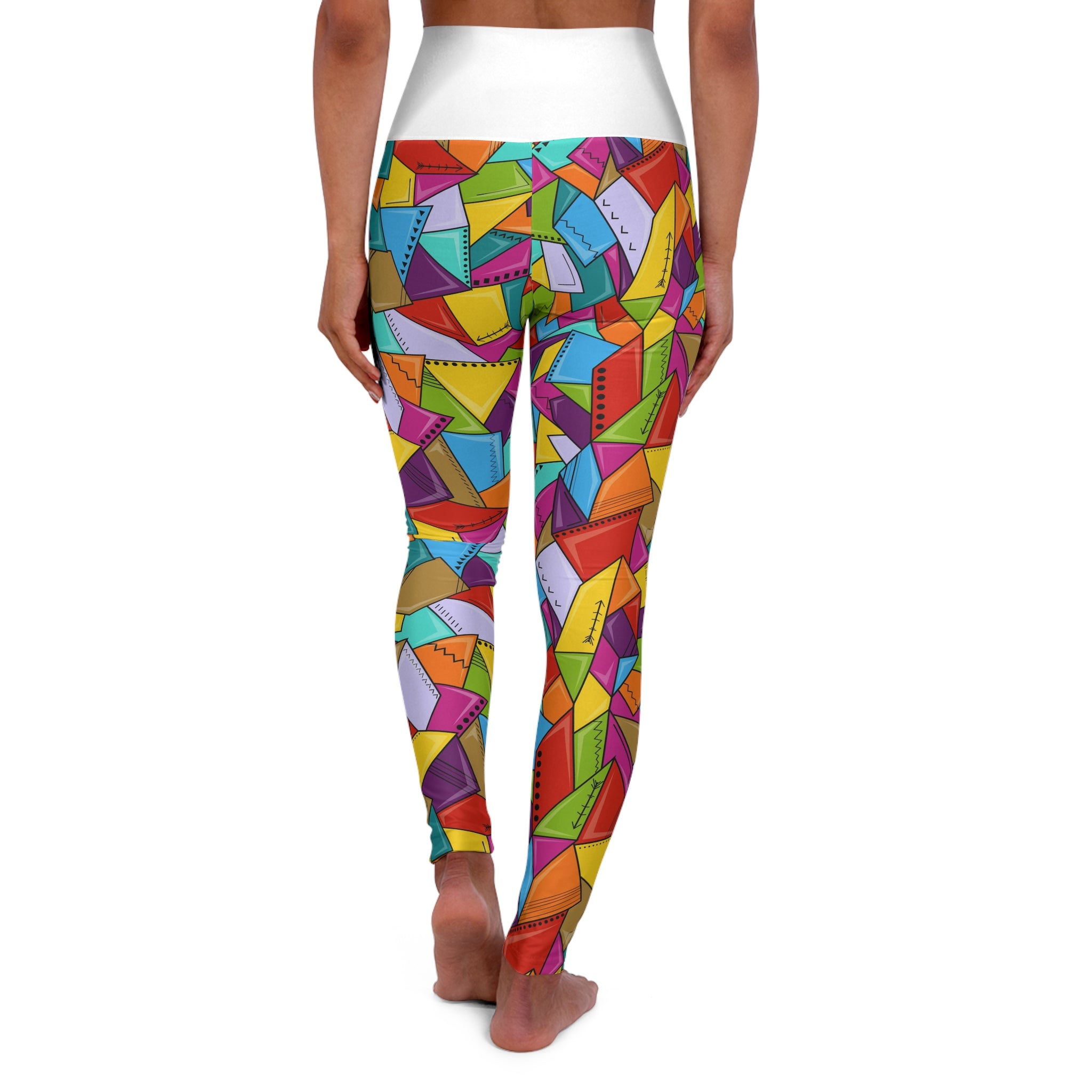 High Waisted Yoga Leggings (AOP)