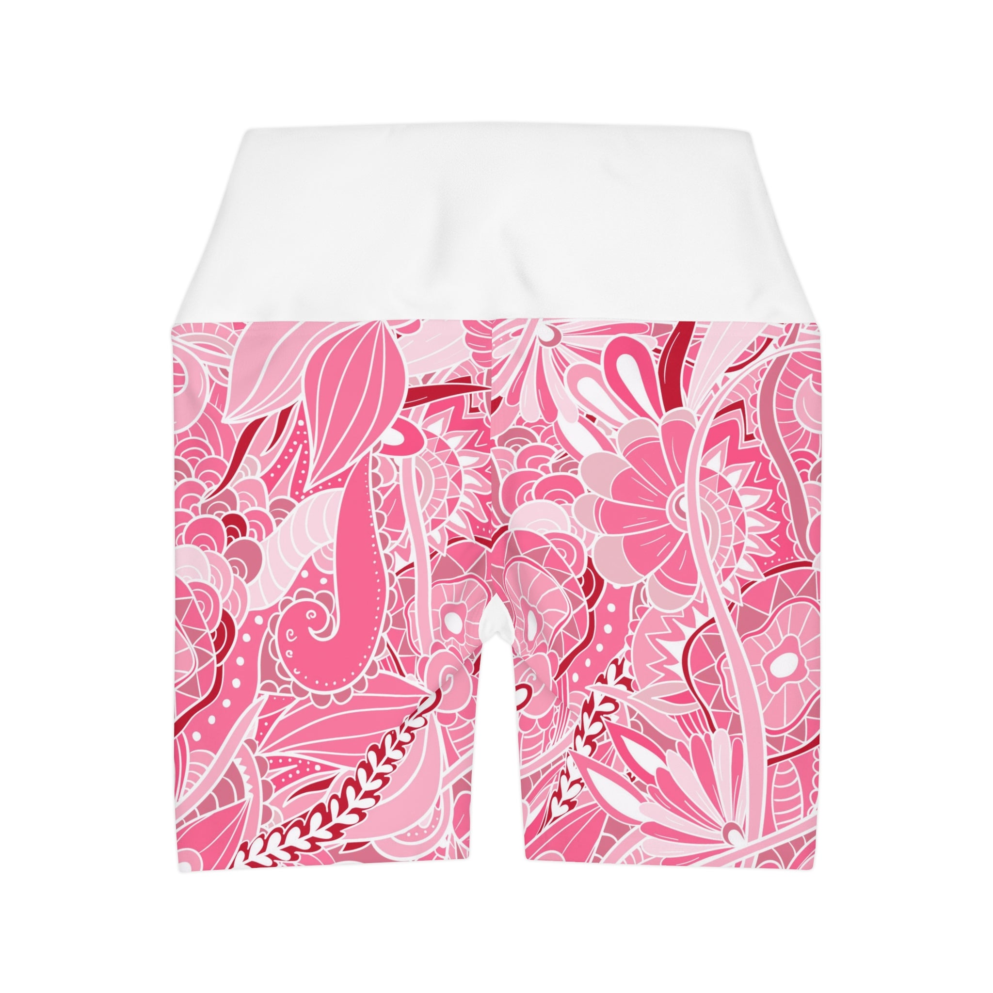 High Waisted Yoga Shorts (AOP)