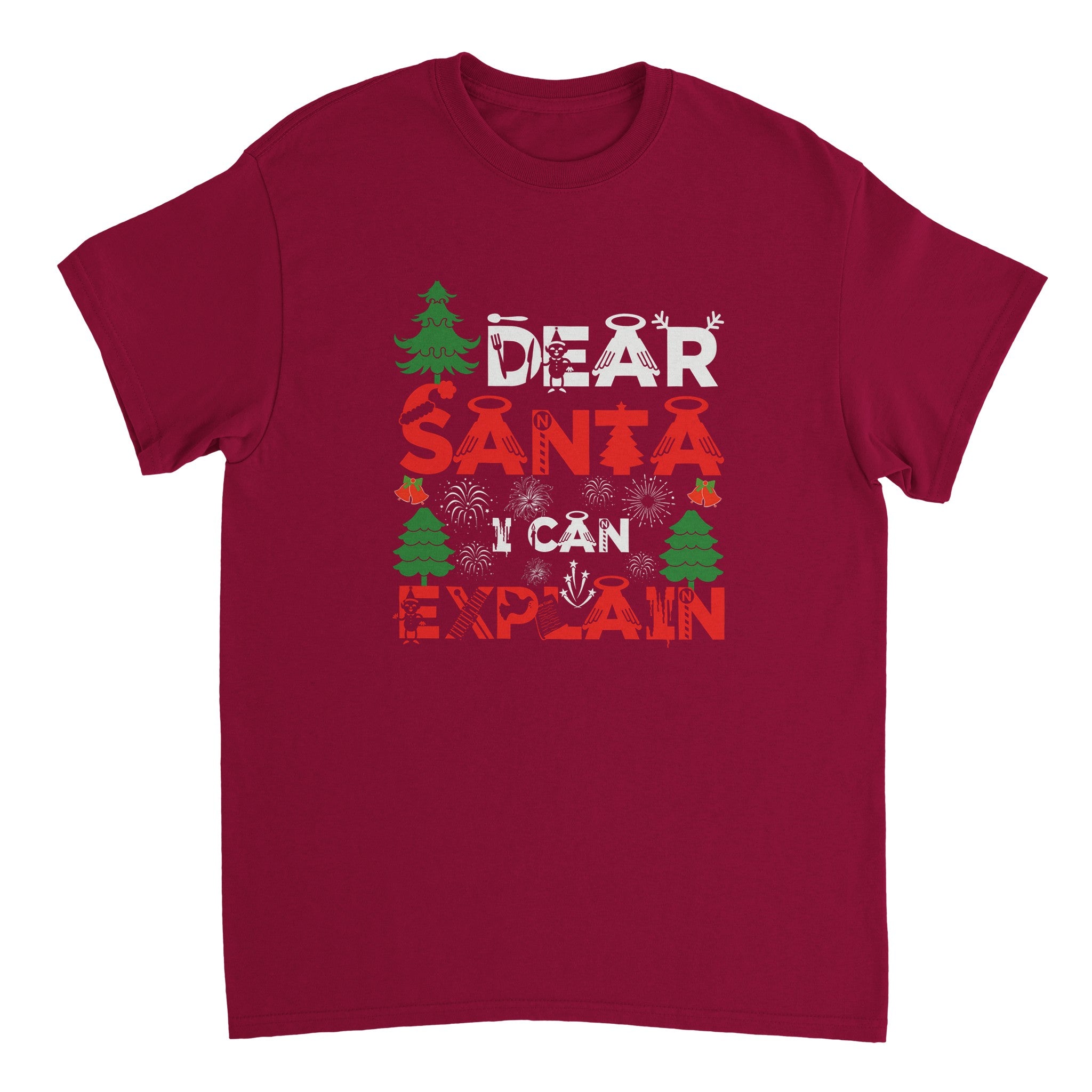 Heavyweight Unisex Crewneck T-shirt - Dear Santa