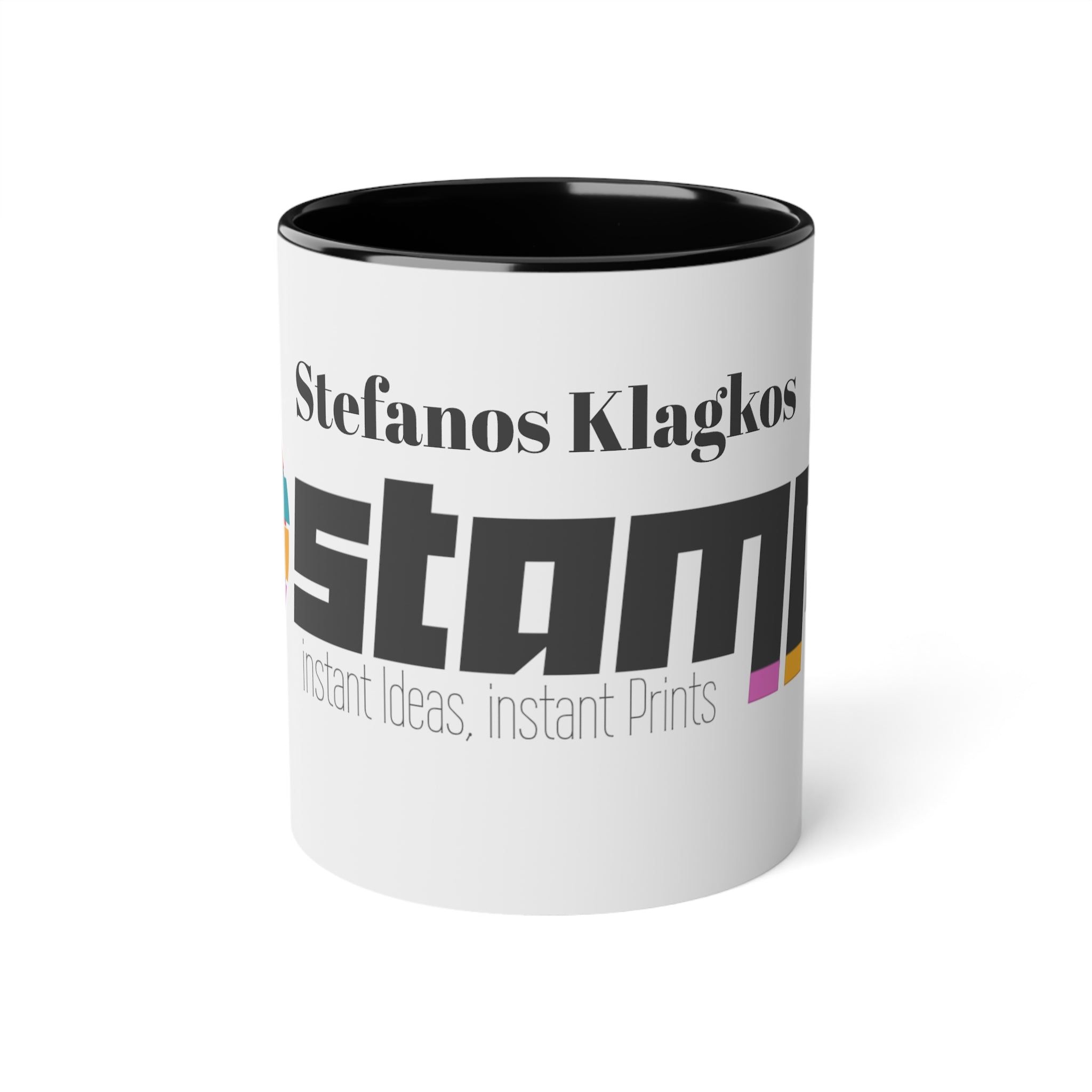 White Accent Mug, 11oz SK