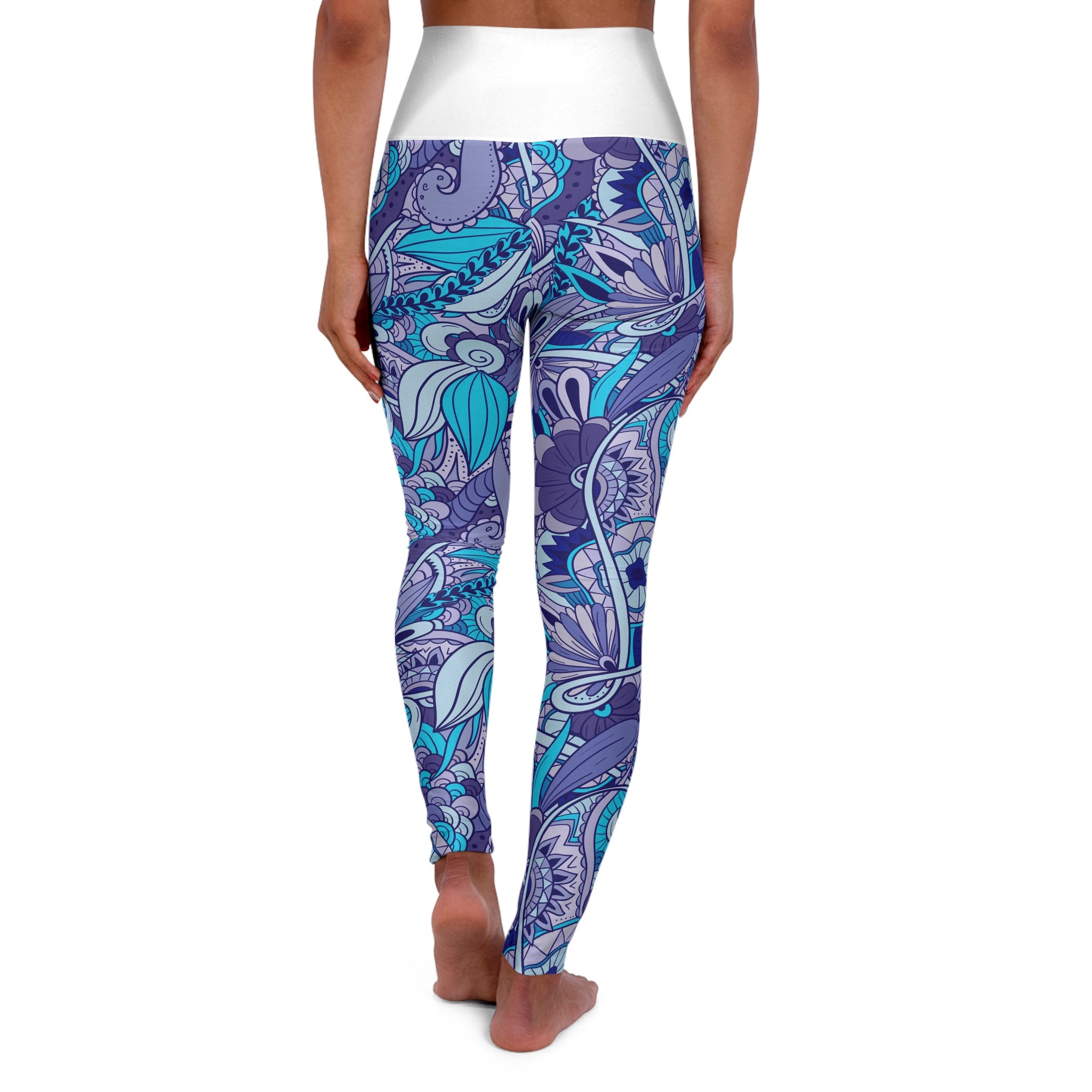 High Waisted Yoga Leggings (AOP)