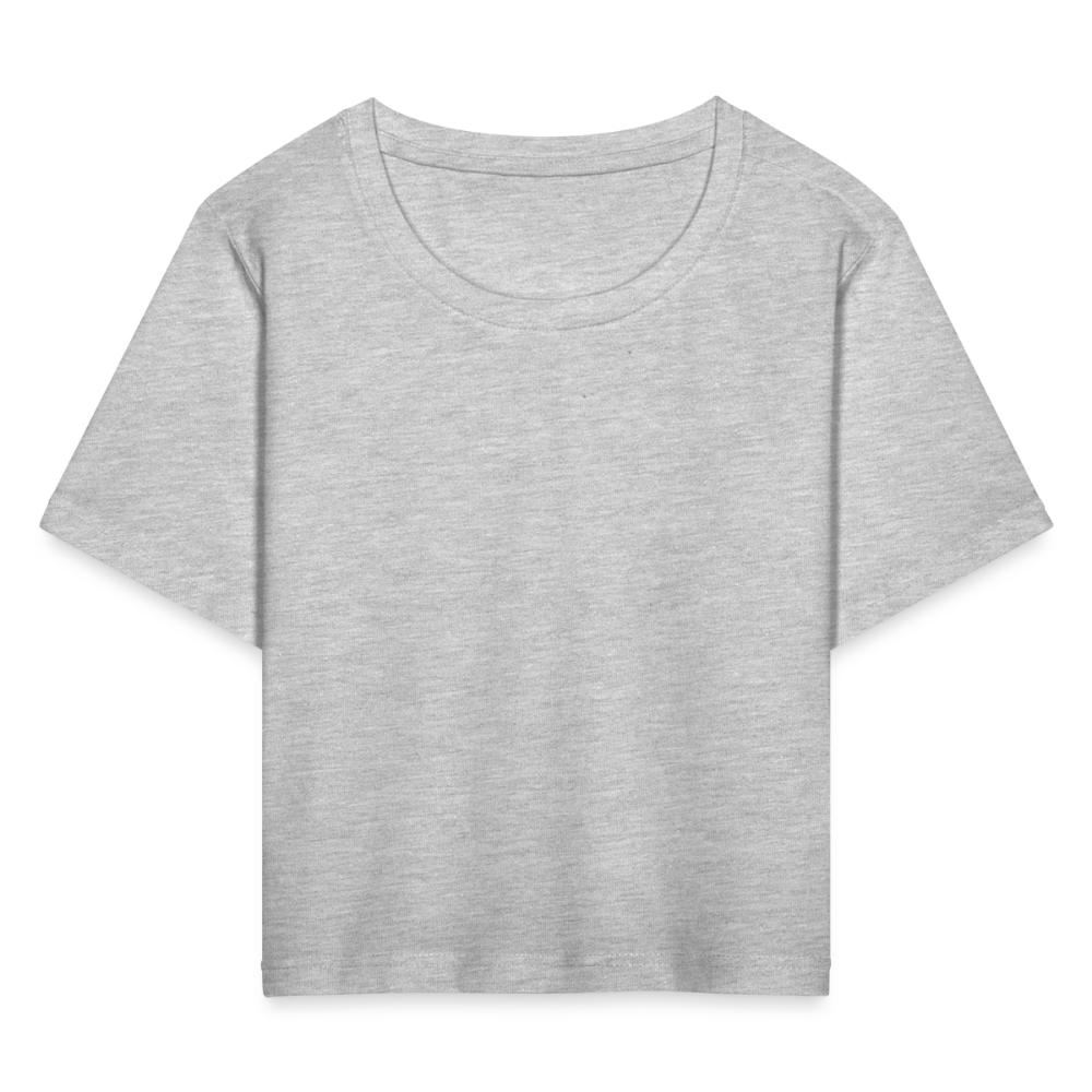 Cropped T-Shirt - heather grey