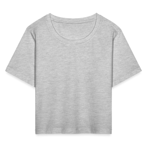 Cropped T-Shirt - heather grey