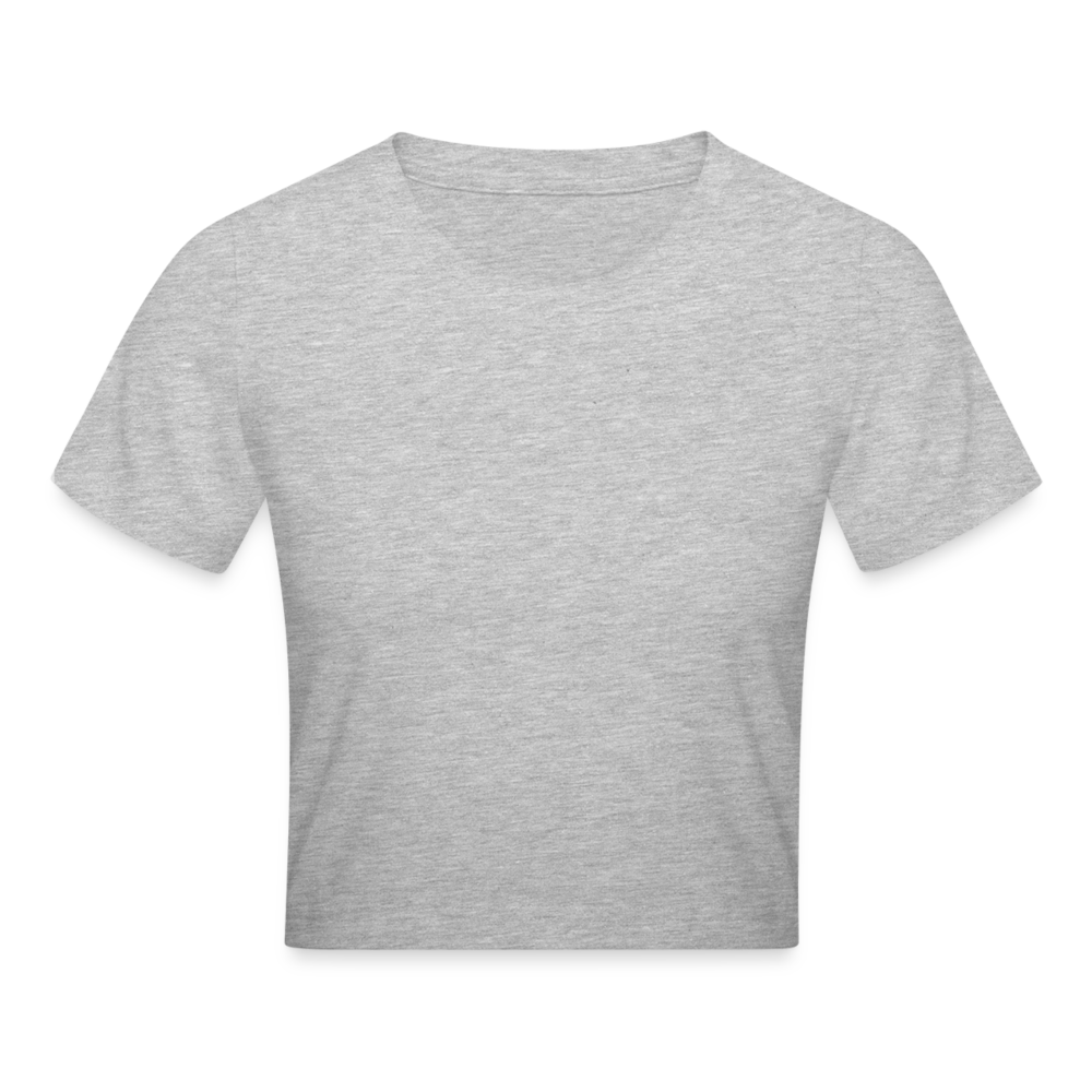 Cropped T-Shirt - heather grey