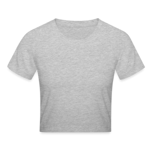 Cropped T-Shirt - heather grey