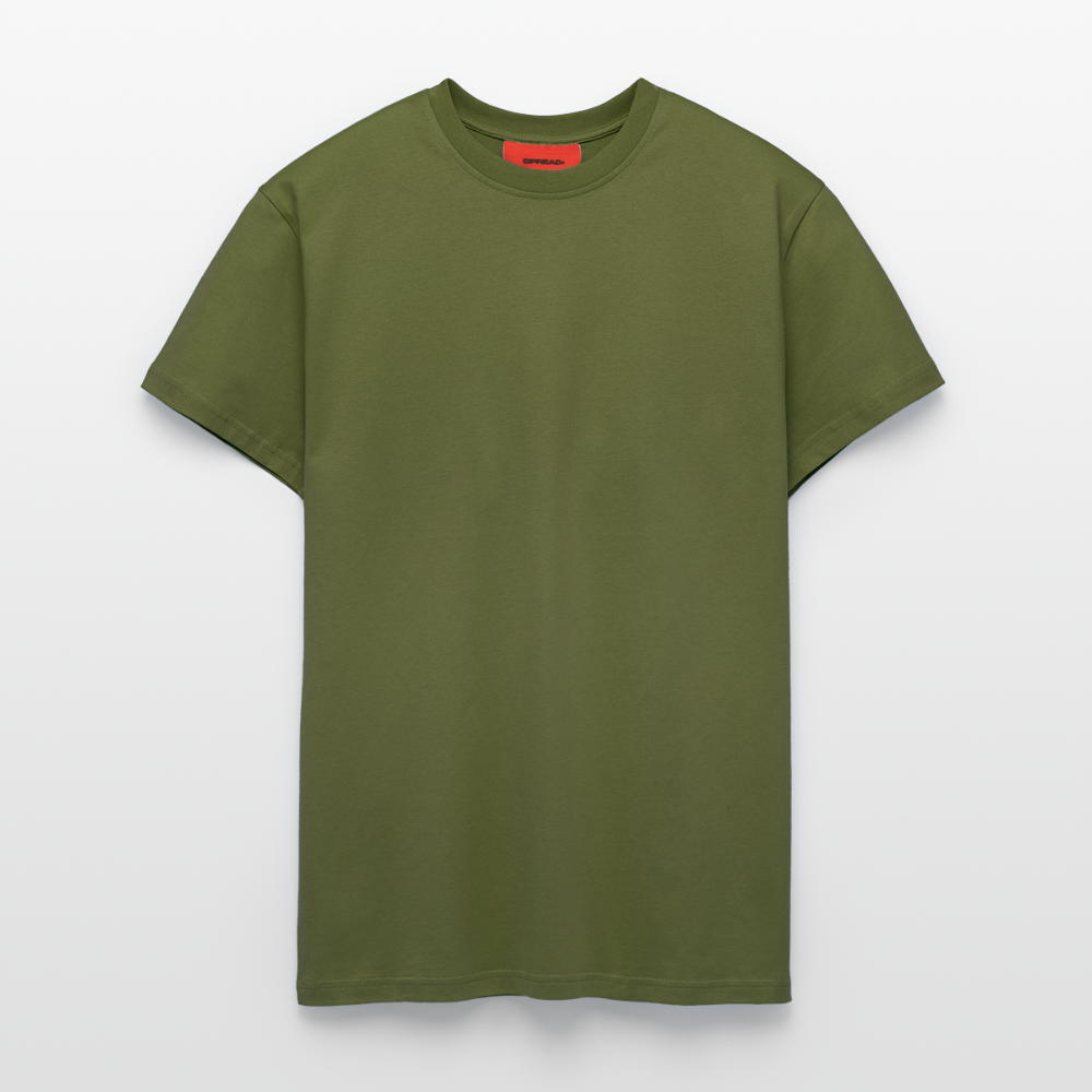 Organic Relaxed T-Shirt Made in EU - MOSS GREEN