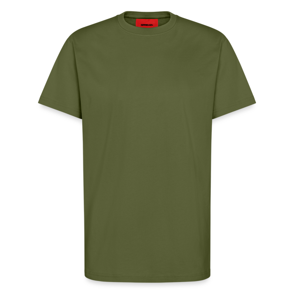 Organic Relaxed T-Shirt Made in EU - MOSS GREEN