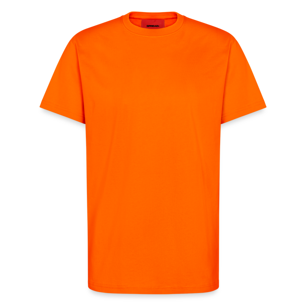 Organic Relaxed T-Shirt Made in EU - SUNSET ORANGE