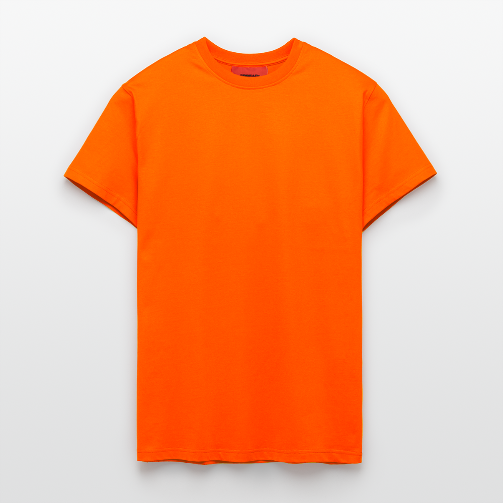 Organic Relaxed T-Shirt Made in EU - SUNSET ORANGE