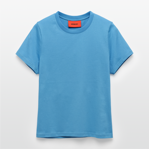 Organic Fitted T-Shirt Made in EU -  Sol Blue