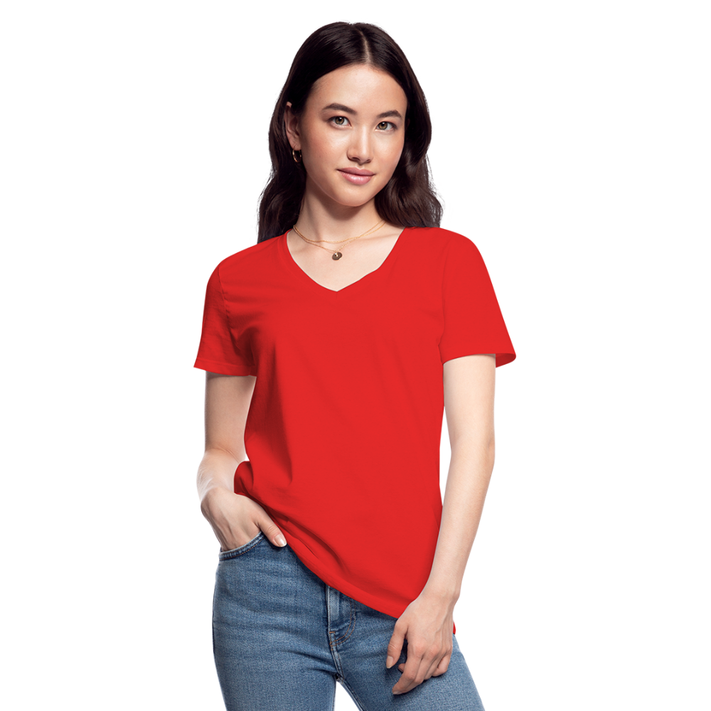 Classic Women’s V-Neck T-Shirt - red