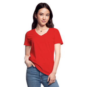 Classic Women’s V-Neck T-Shirt - red