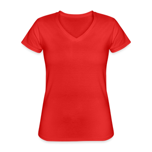 Classic Women’s V-Neck T-Shirt - red