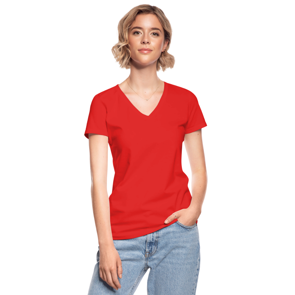 Classic Women’s V-Neck T-Shirt - red