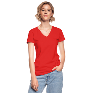 Classic Women’s V-Neck T-Shirt - red