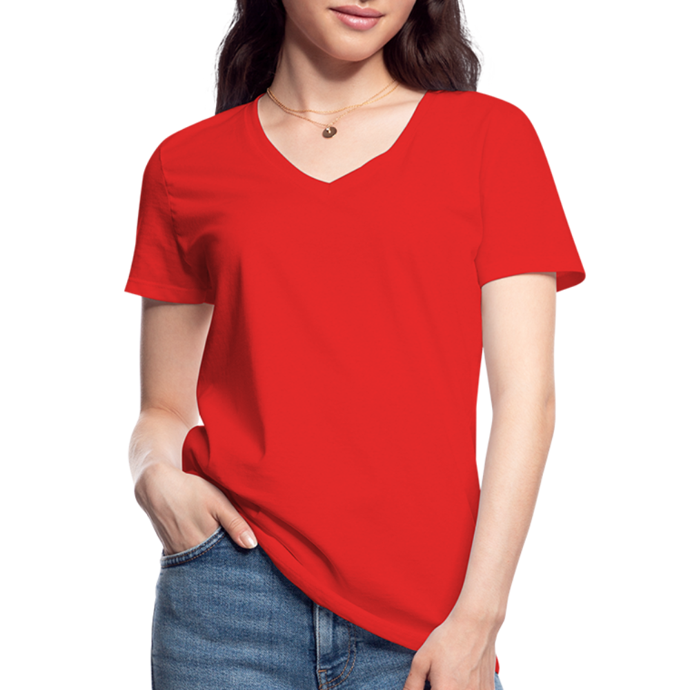 Classic Women’s V-Neck T-Shirt - red