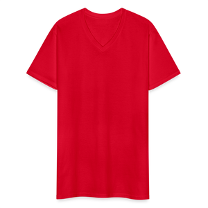 Men's V-Neck T-Shirt - red