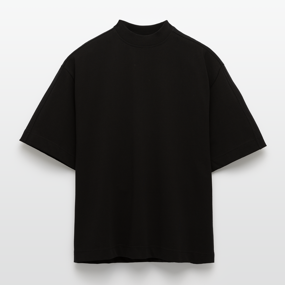 Heavyweight Oversized Organic Boxy T-Shirt Made in EU - SOLID BLACK