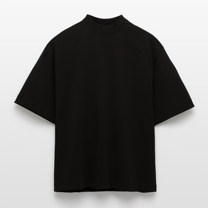 Heavyweight Oversized Organic Boxy T-Shirt Made in EU - SOLID BLACK