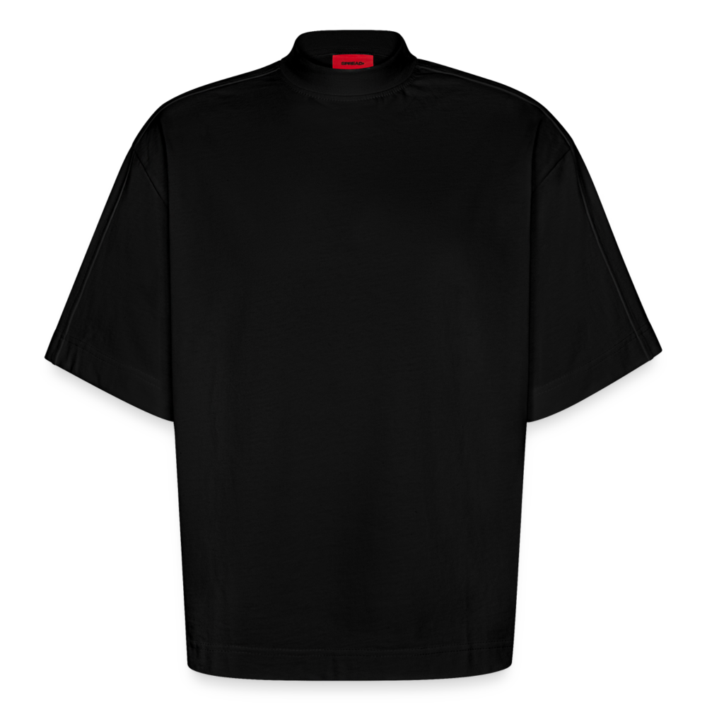 Heavyweight Oversized Organic Boxy T-Shirt Made in EU - SOLID BLACK