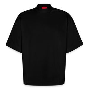 Heavyweight Oversized Organic Boxy T-Shirt Made in EU - SOLID BLACK