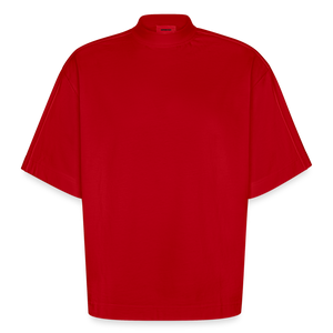 Heavyweight Oversized Organic Boxy T-Shirt Made in EU - red