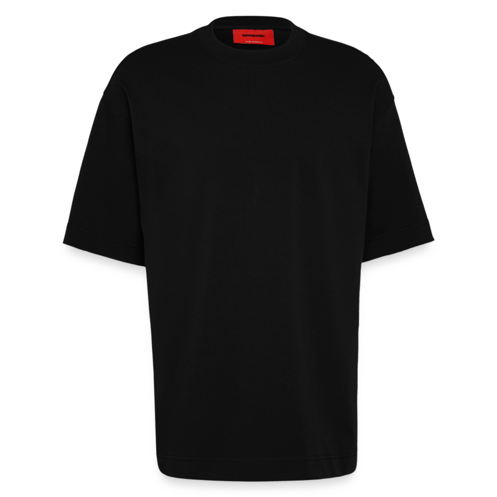 Heavyweight Oversized Organic T-Shirt Made in EU - SOLID BLACK