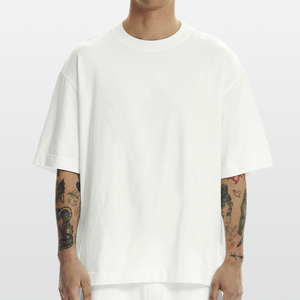 Heavyweight Oversized Organic T-Shirt Made in EU - OFF WHITE