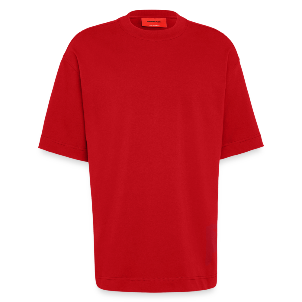 Heavyweight Oversized Organic T-Shirt Made in EU - red