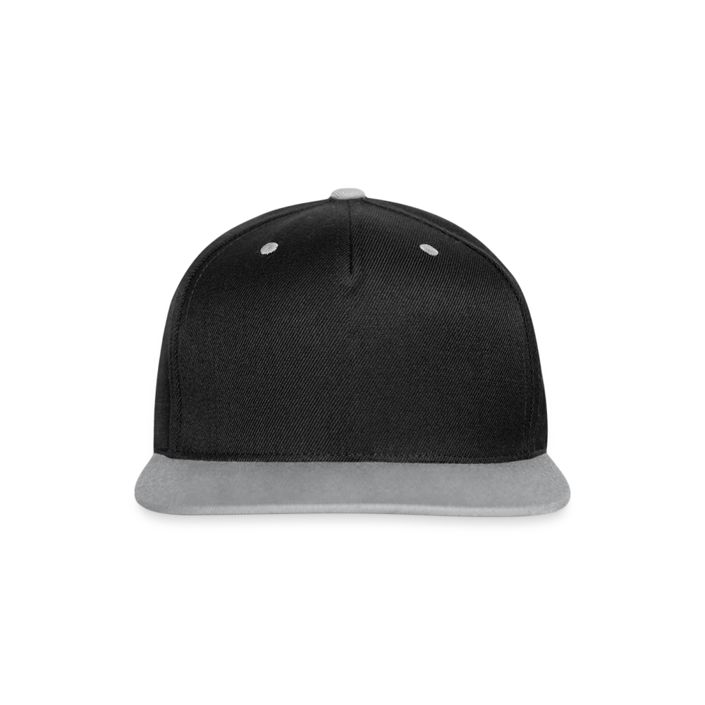 Contrast Snapback Cap - black/grey