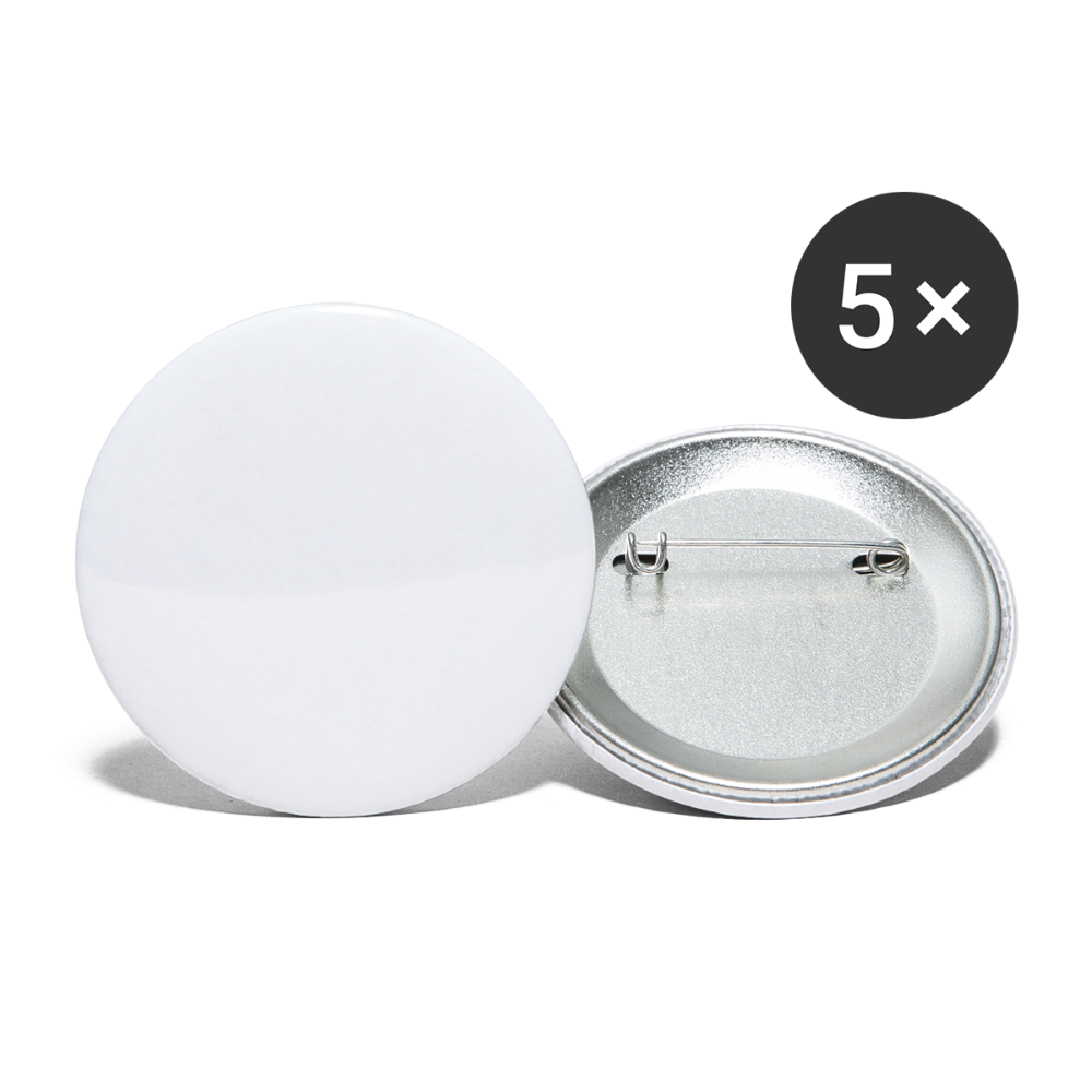 Buttons large 2.2''/56 mm (5-pack) - white