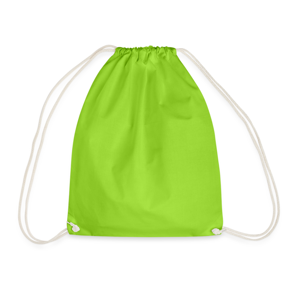 Drawstring Bag - neon green