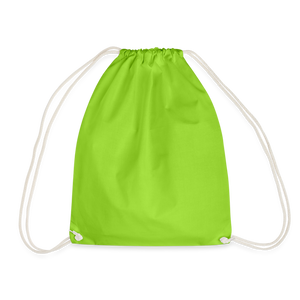 Drawstring Bag - neon green