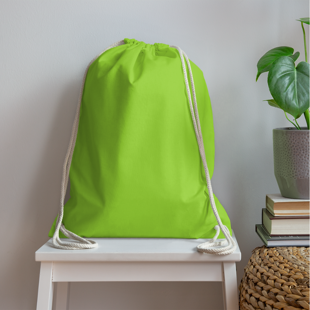 Drawstring Bag - neon green