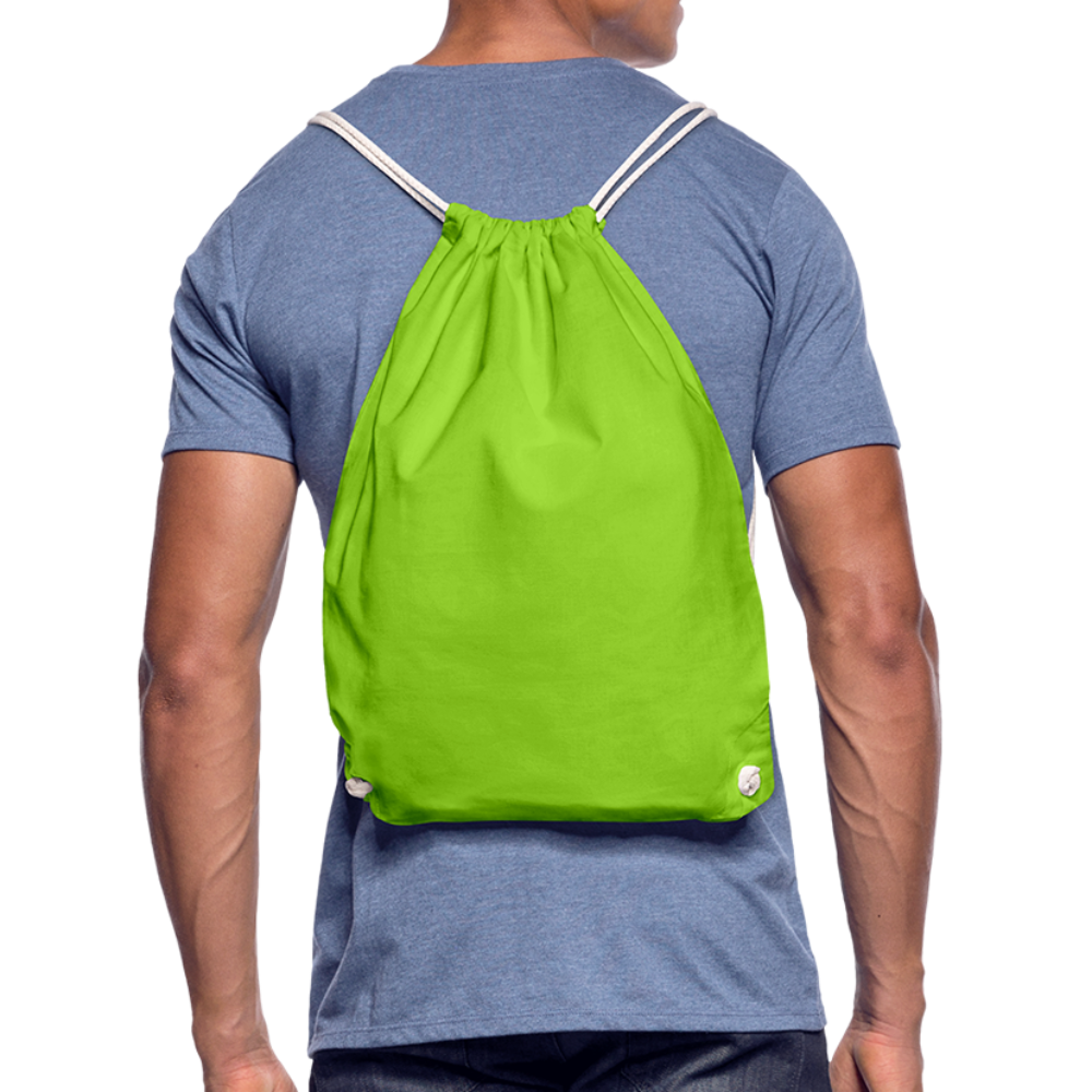 Drawstring Bag - neon green