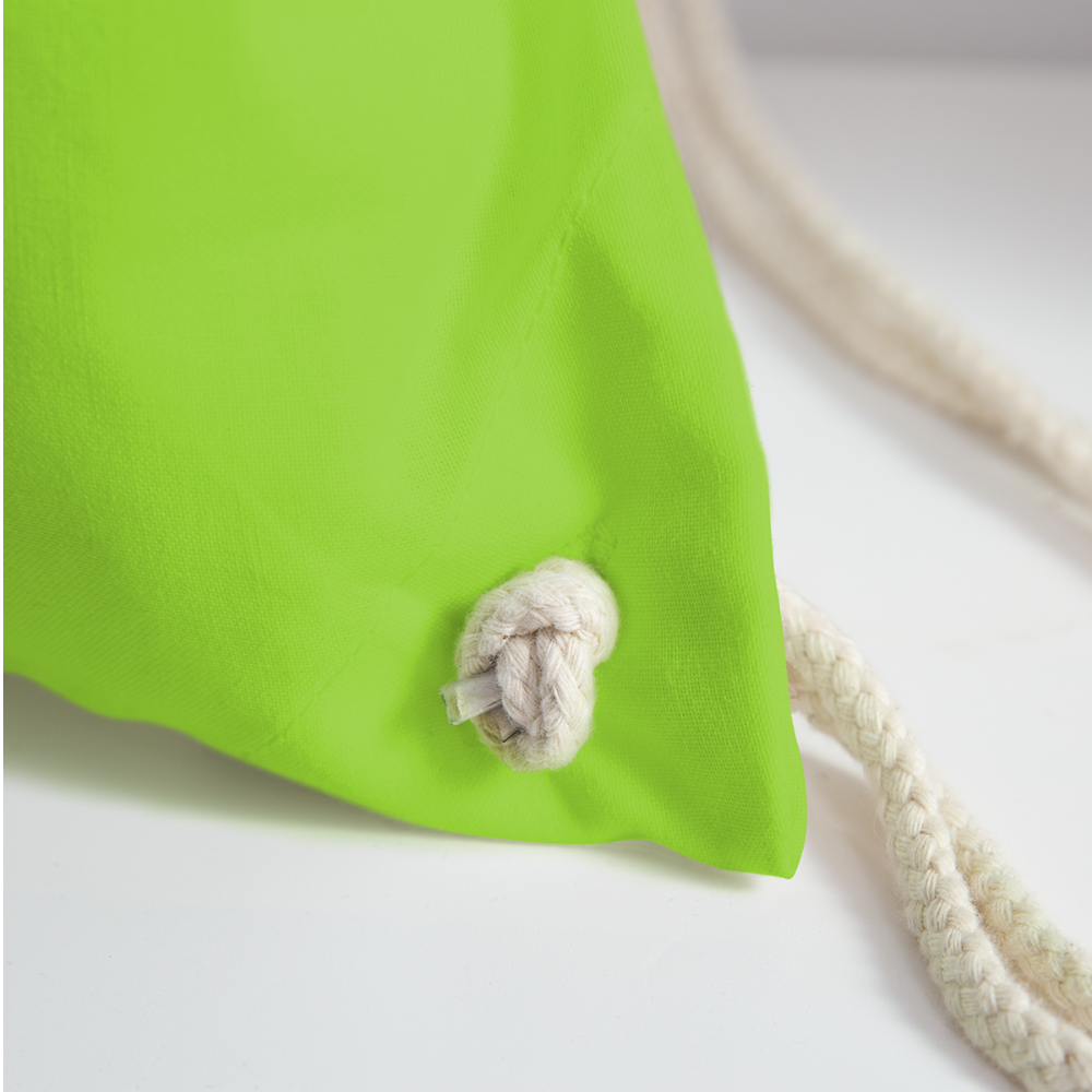 Drawstring Bag - neon green