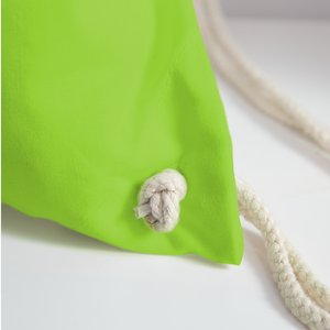 Drawstring Bag - neon green