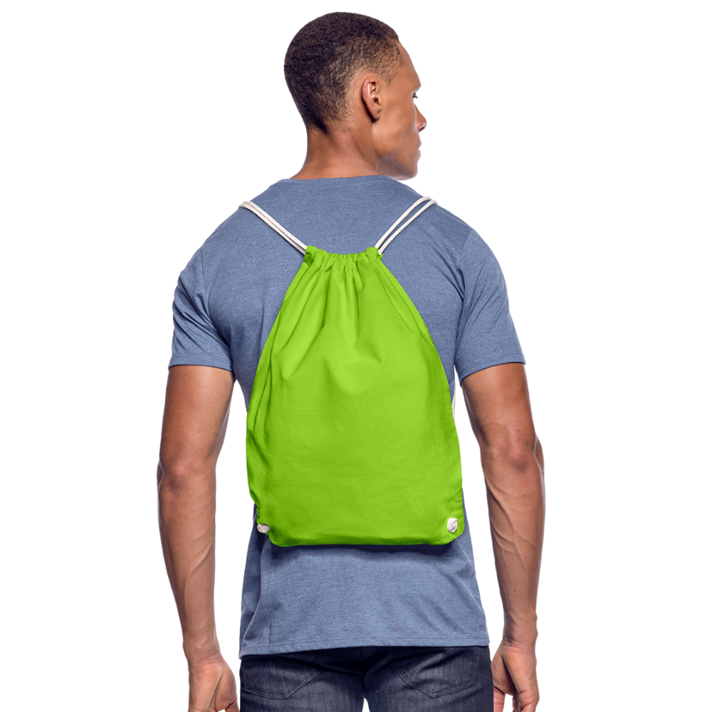 Drawstring Bag - neon green