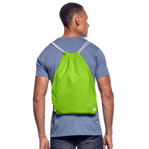 Drawstring Bag - neon green