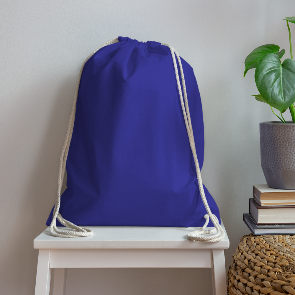 Drawstring Bag - royal blue