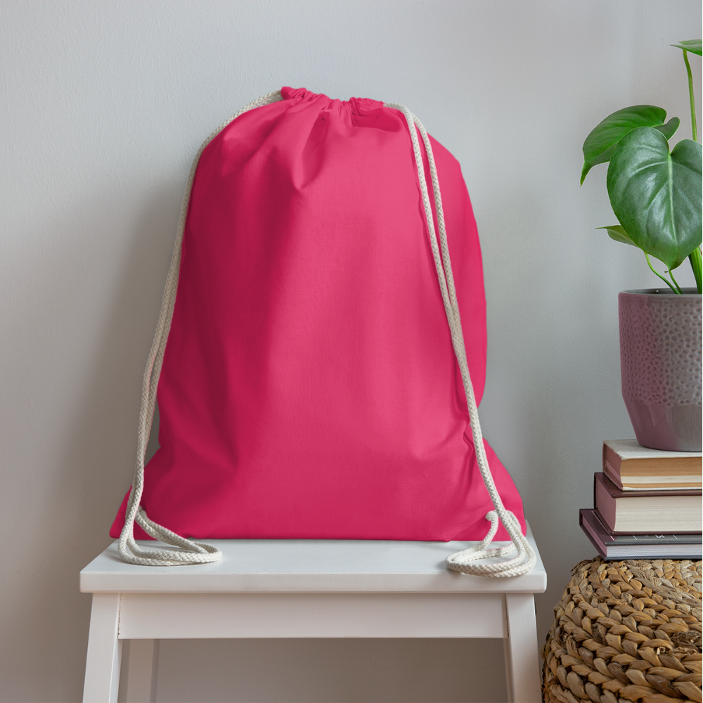 Drawstring Bag - fuchsia