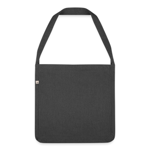 Shoulder Bag made from recycled material - heather black