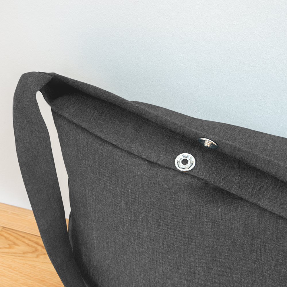 Shoulder Bag made from recycled material - dark grey heather