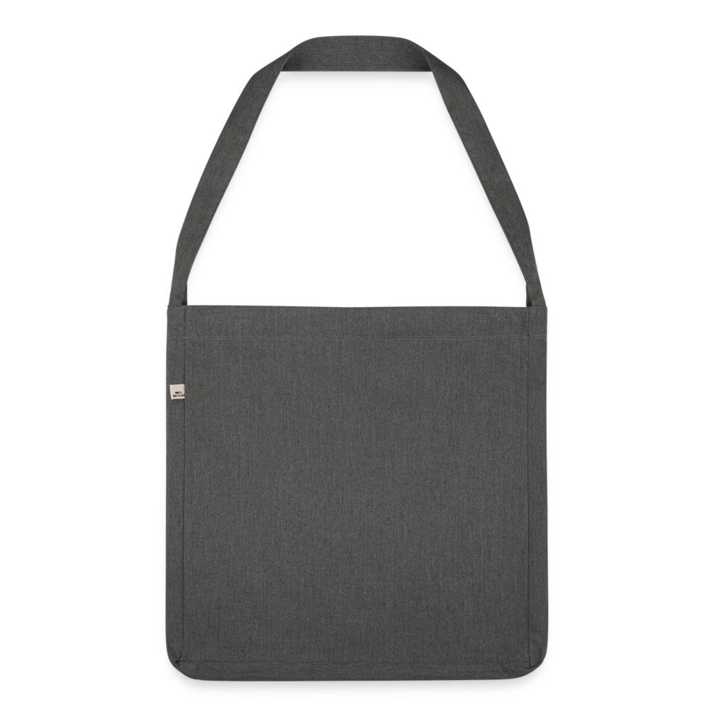 Shoulder Bag made from recycled material - dark grey heather