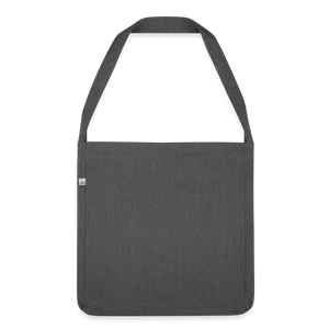 Shoulder Bag made from recycled material - dark grey heather